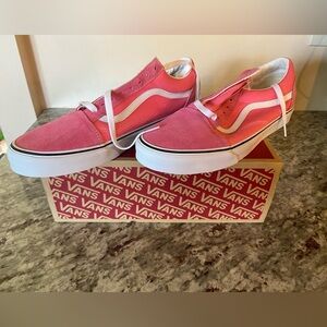 Vans Old Skool shoe, mens size 12 in color Pink Lemonade. Brand new with box